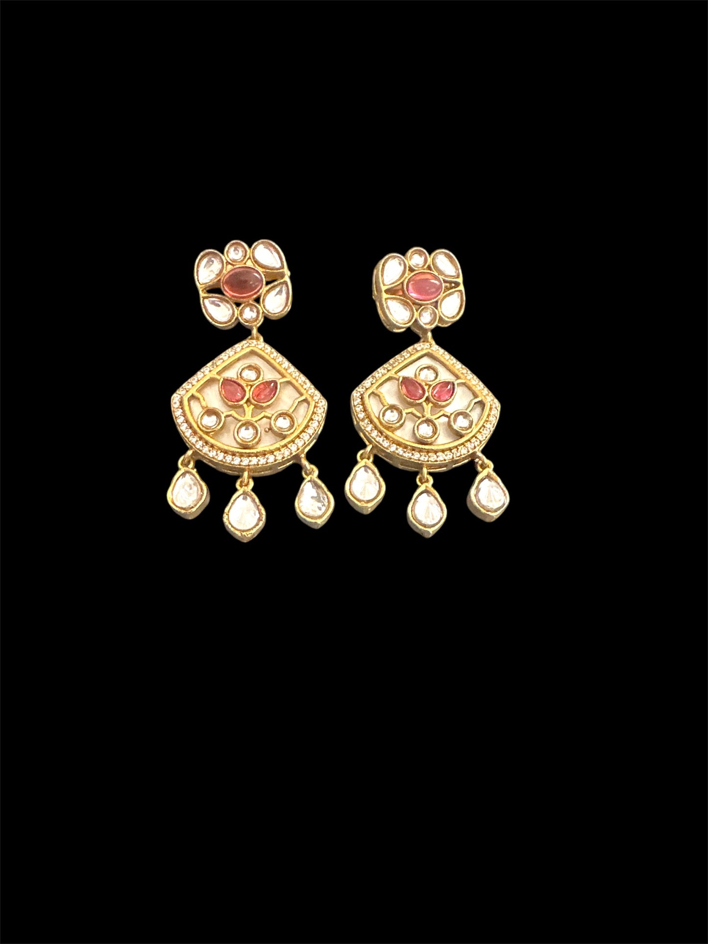 Meena Kundan Earrings (4 colours)