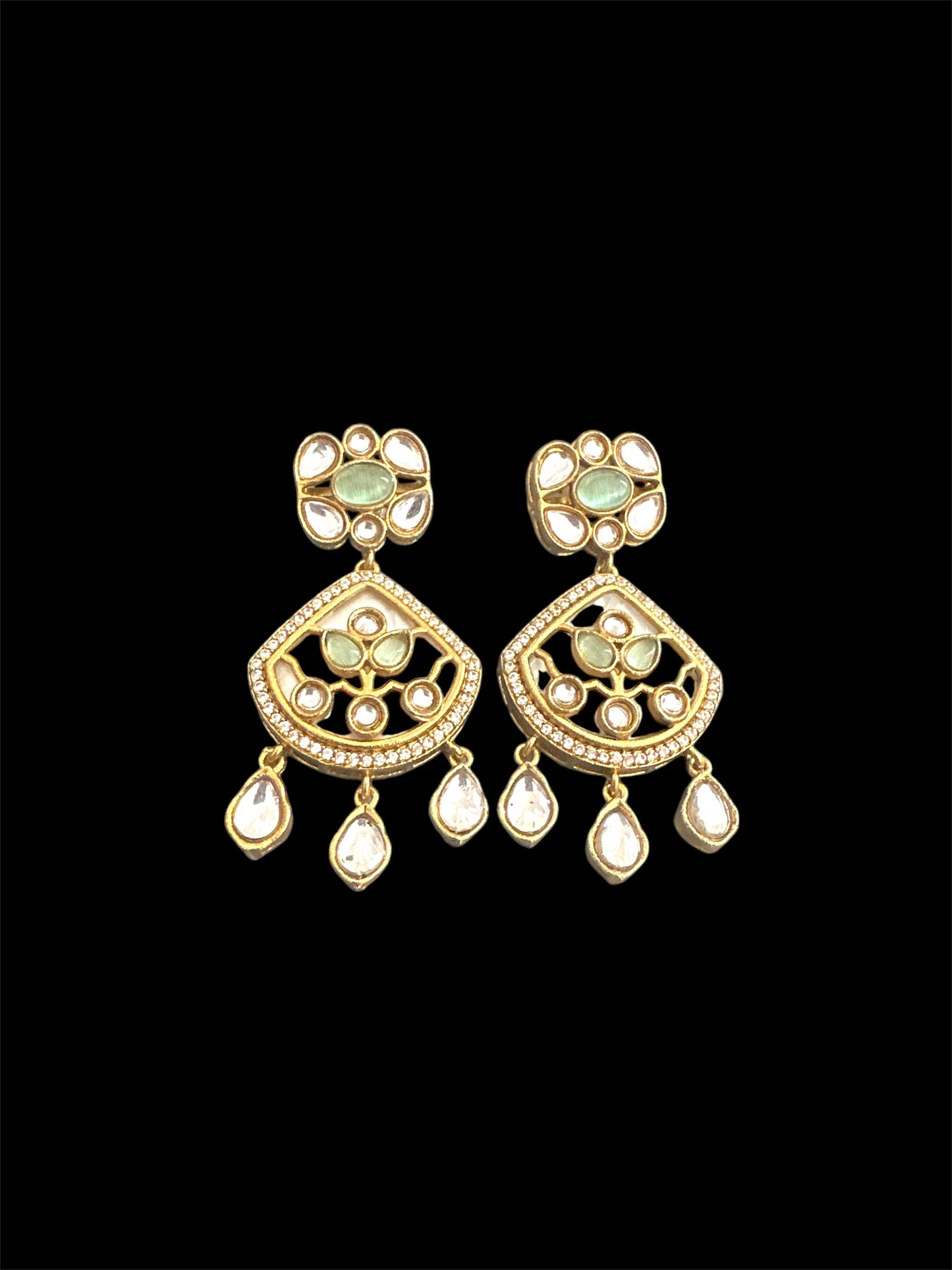 Meena Kundan Earrings (4 colours)