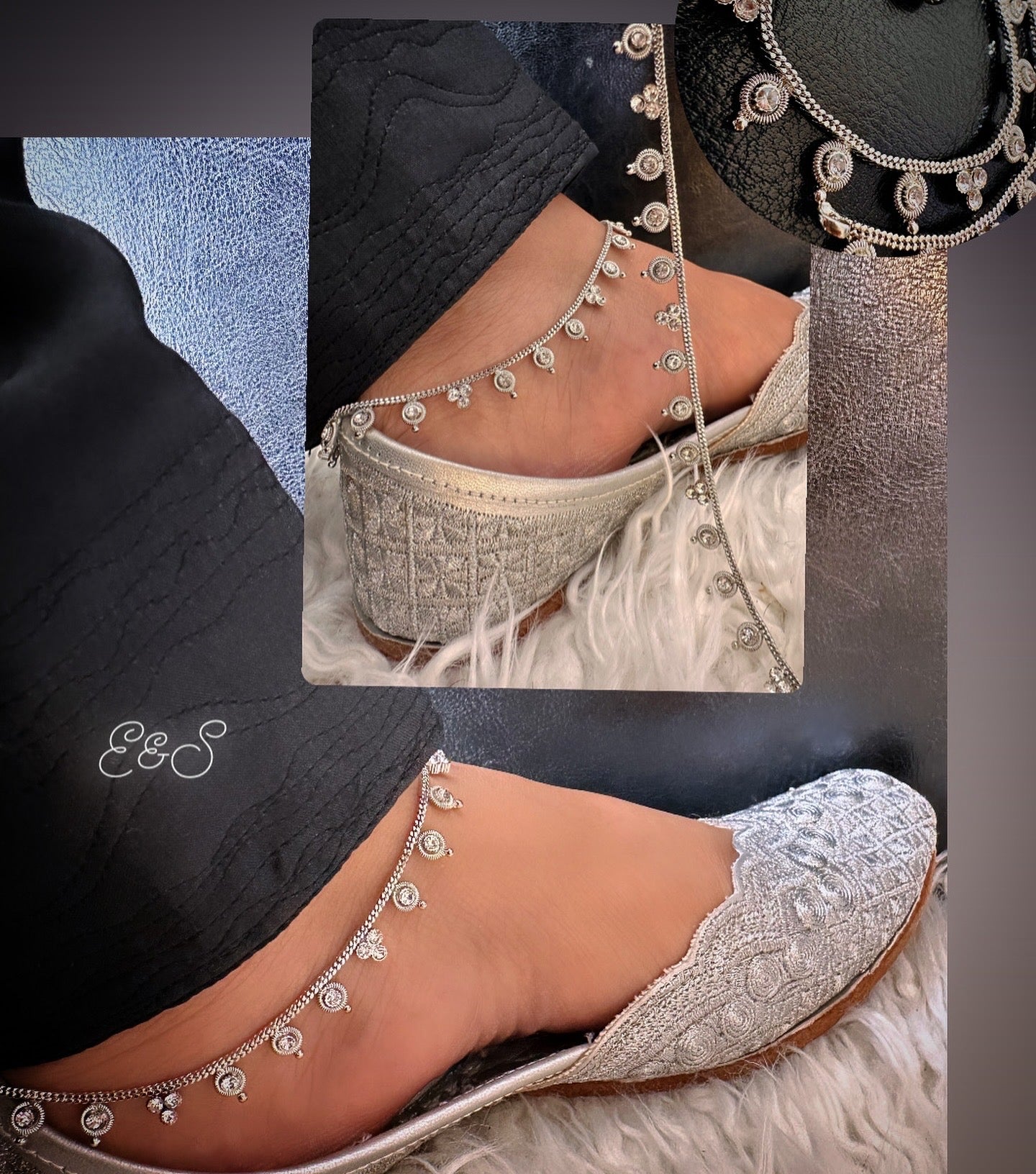 Anklets Silver - Polki