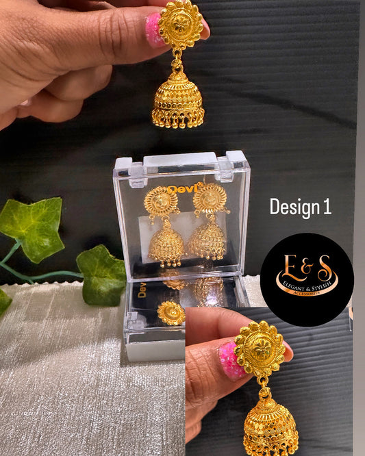 Gold Plated Jhumki Design 1