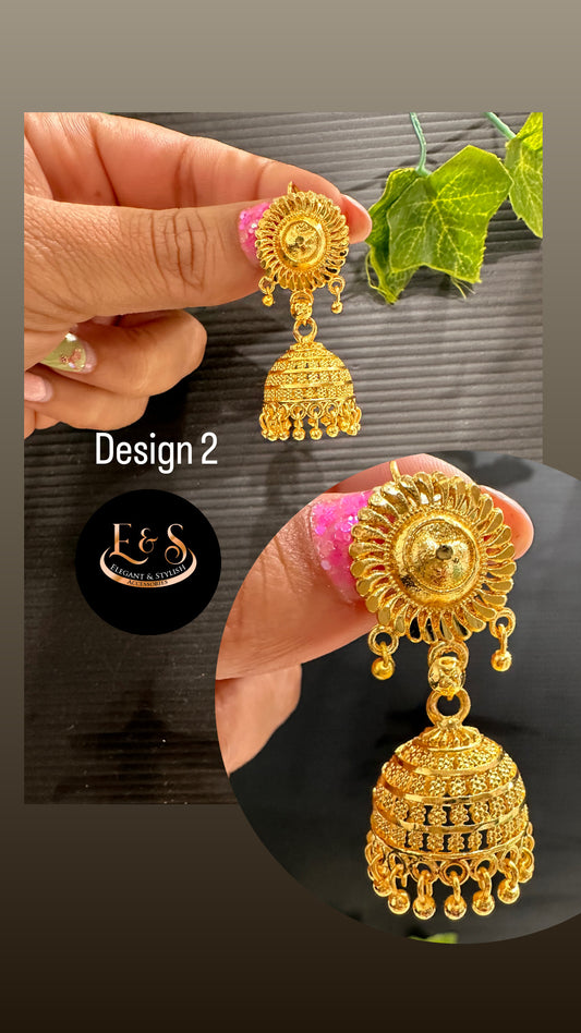 Gold Plated Jhumki Design 2