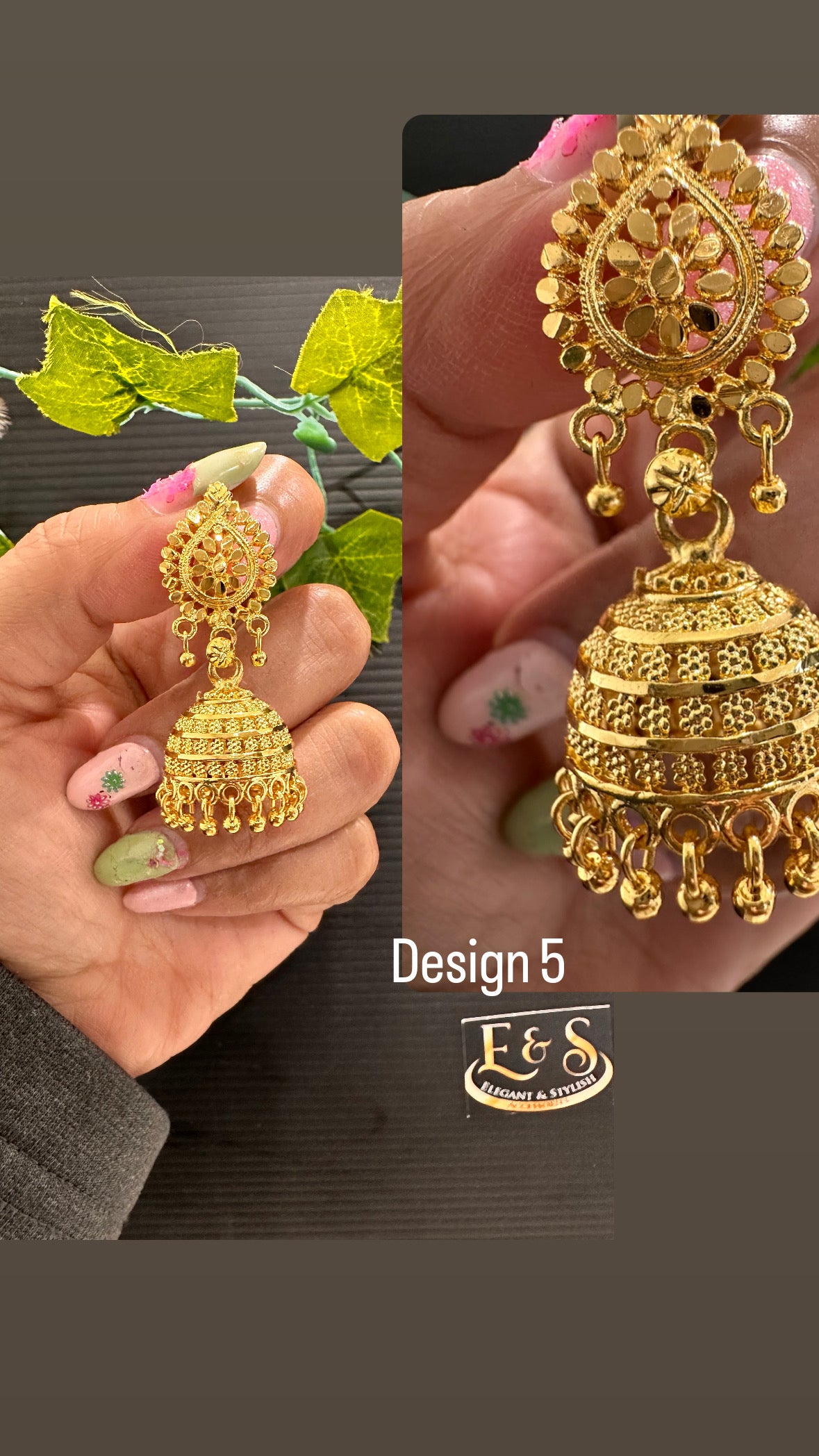 Gold Plated Jhumki Design 5