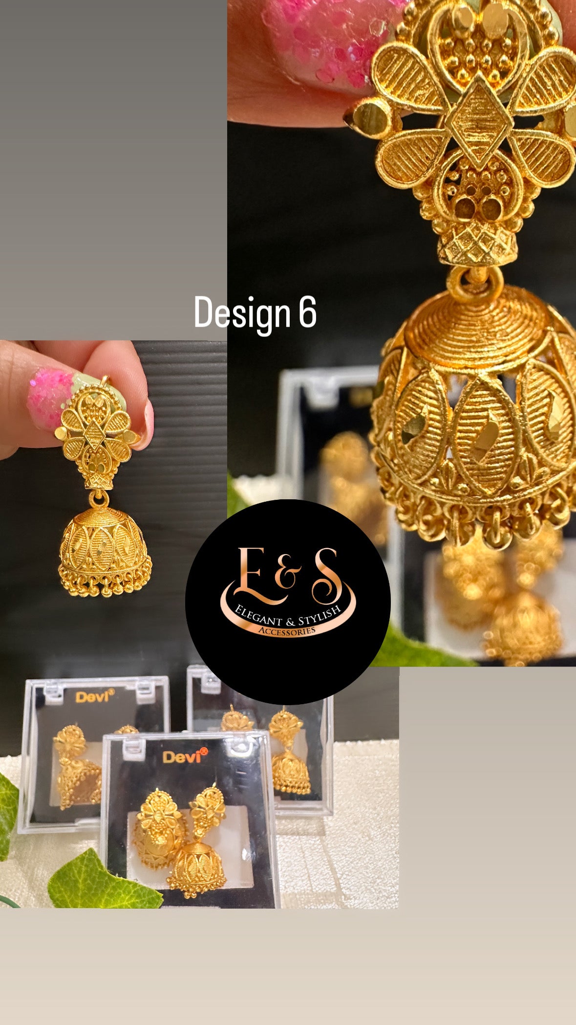 Gold Plated Jhumki Design 6