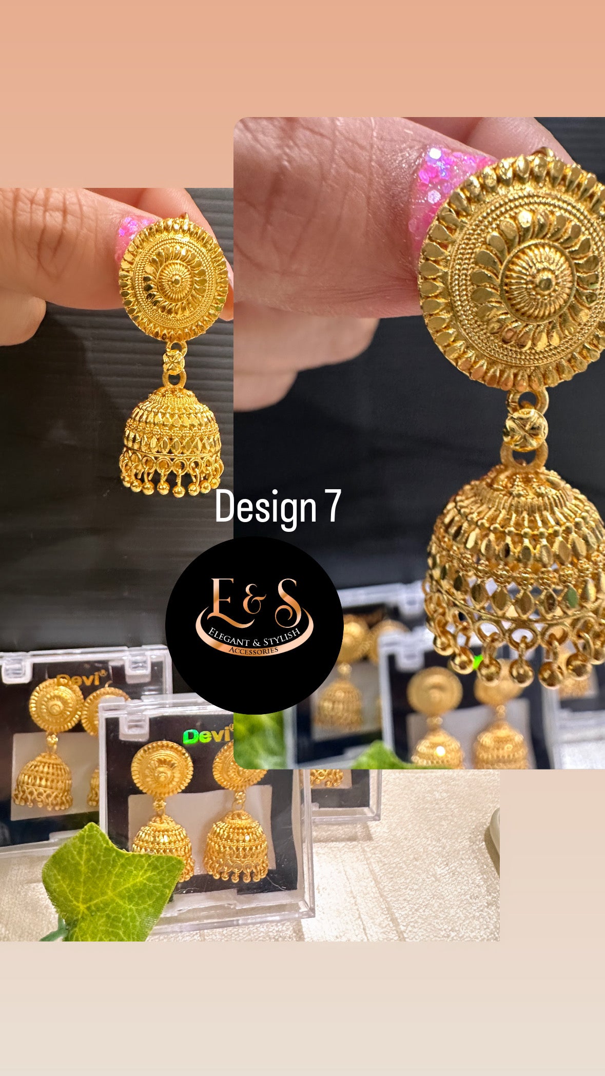 Gold Plated Jhumki Design 7